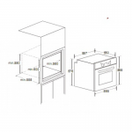 Cristal 尼斯 SMART 78公升嵌入式電焗爐：150種自動功能，易潔內門，省電高效